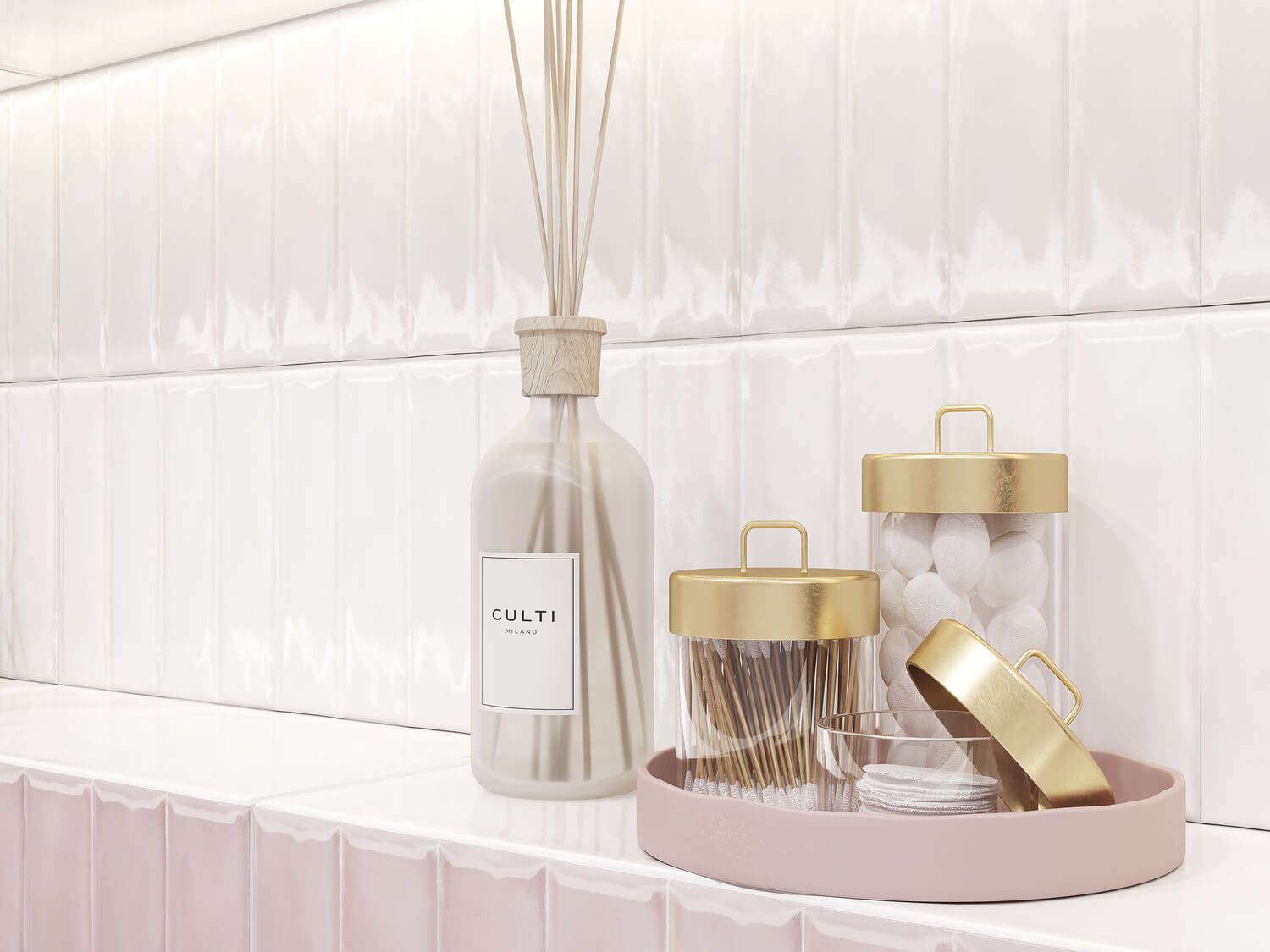 Плитка Cersanit Pudra кирпич белый рельеф 20x44 PDG054