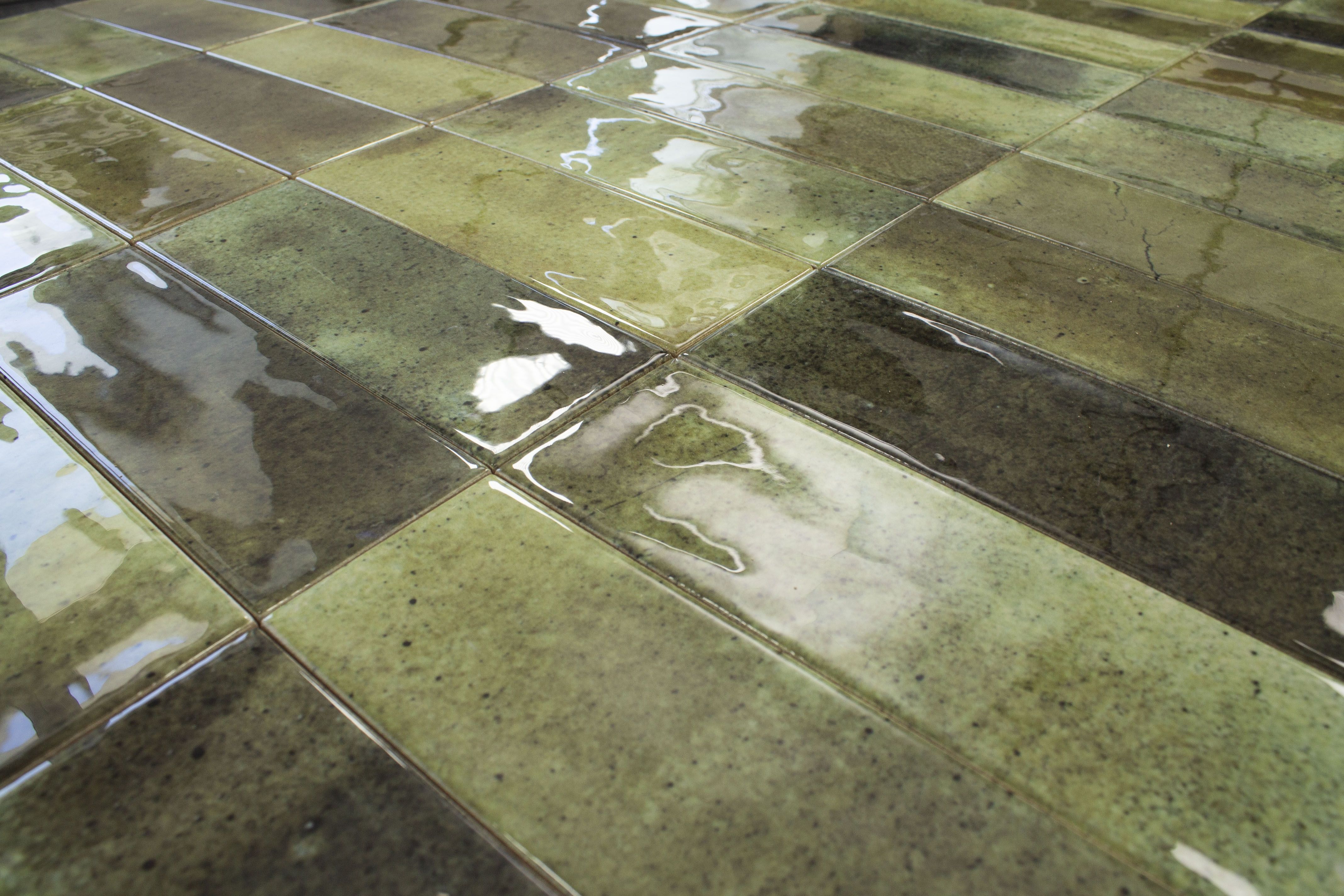Керамическая плитка, OLIVE 7.5x22.5, Jazz (Smile Tile), глянцевая испанская плитка метро кабанчик