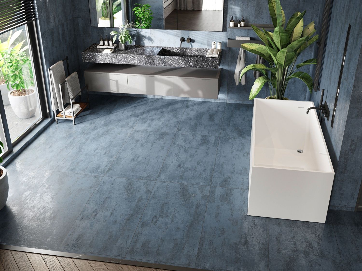 Керамогранит NTT99608M Metallic Azul 60x120