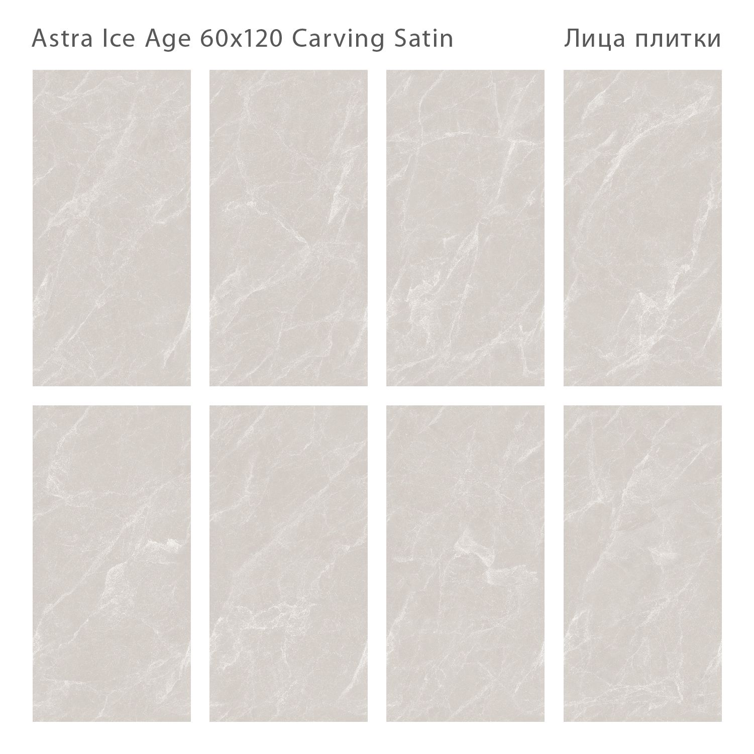 Керамогранит Staro Astra Ice Age 60x120 Carving Satin