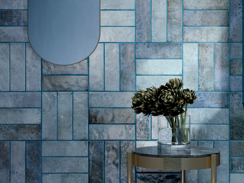 Плитка керамическая 29010 DYROY Blue 10х10 см