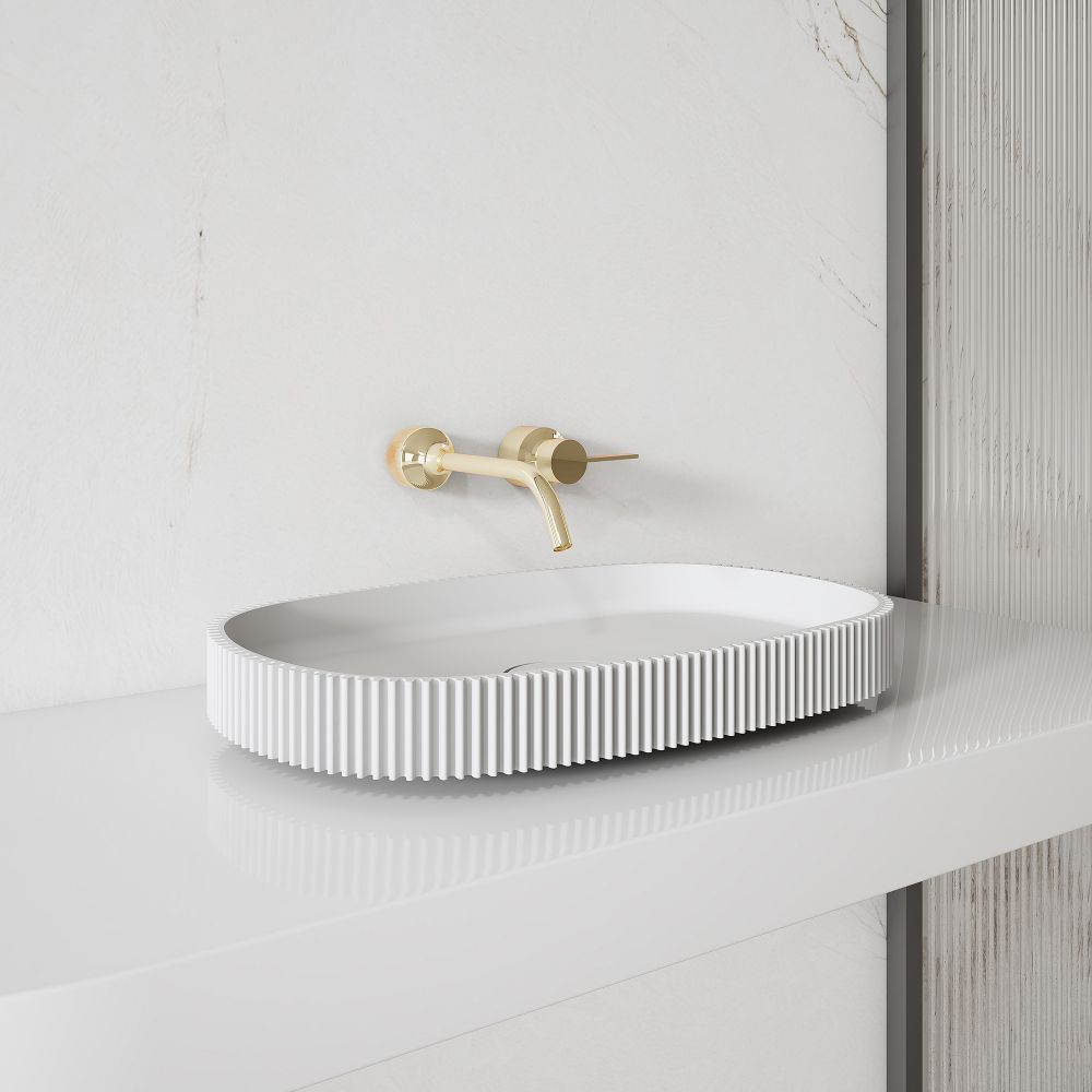 Раковина накладная ABBER Stein AS2601 белая матовая