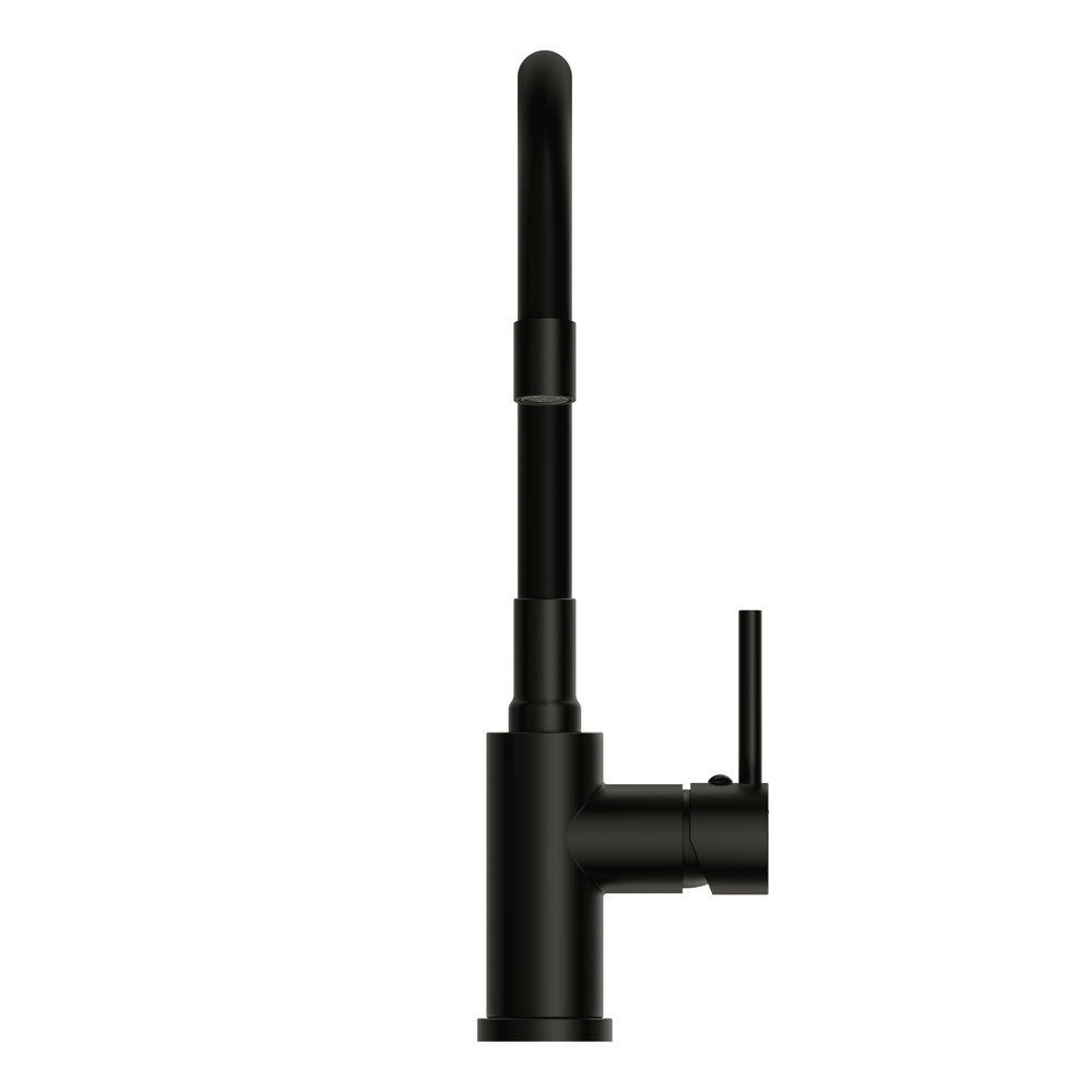 Смеситель для кухни MELAR с гибким изливом черный