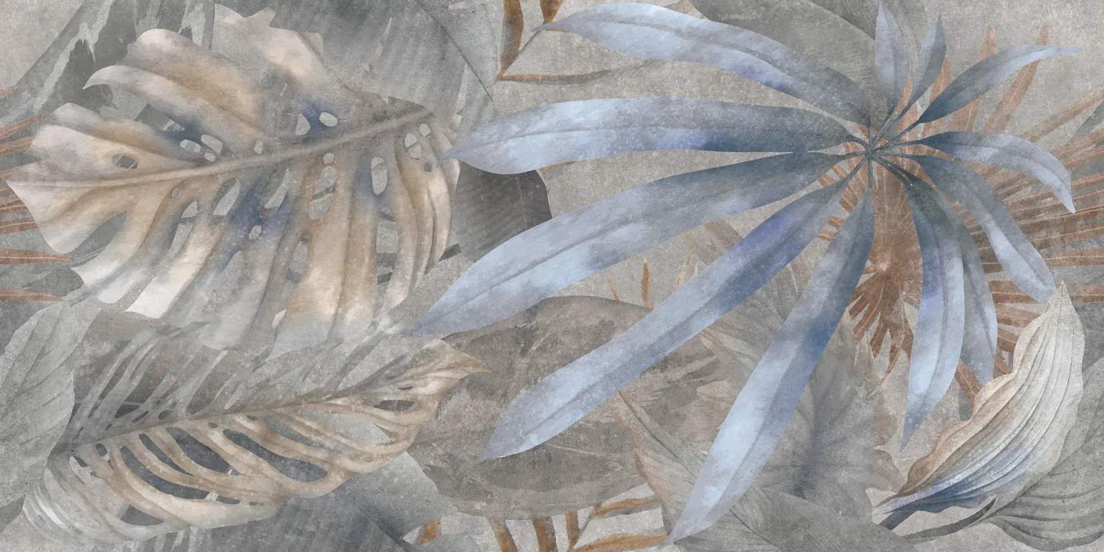 Керамогранит D120240G Bahamas Floristry Dark матовый граниль 600x1200x9.5 New Trend