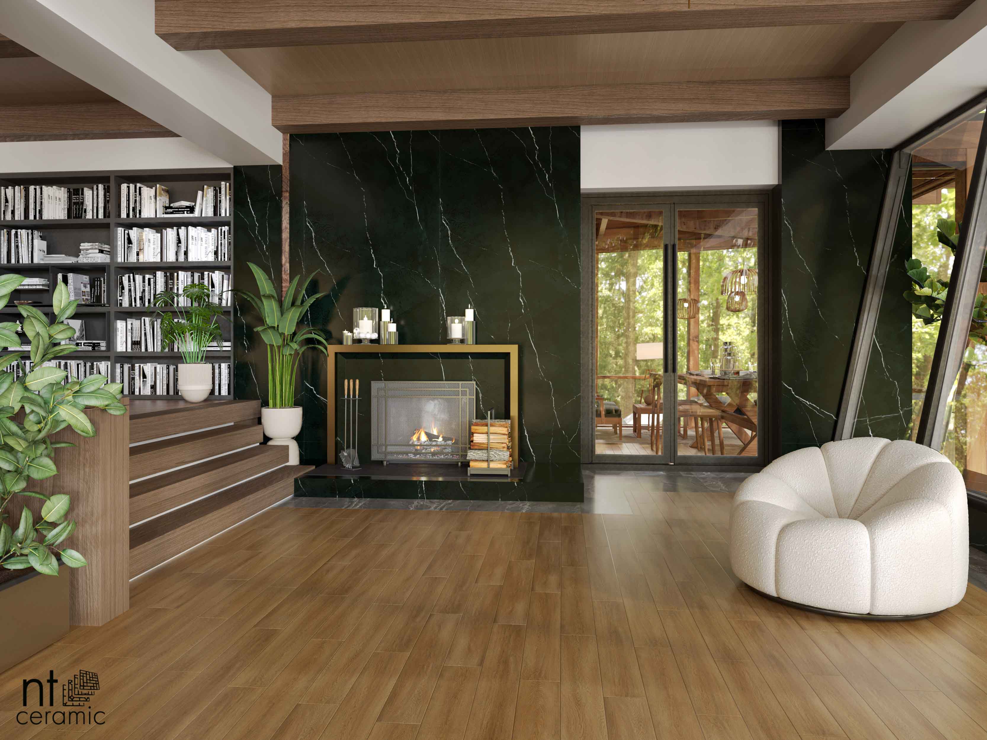 Керамогранит NTT3504L Nero Marquina 120x270