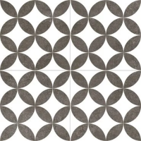 Керамогранит Nice Ker 7001 Roy 45.2х45.2 белый / коричневый матовый с орнаментом