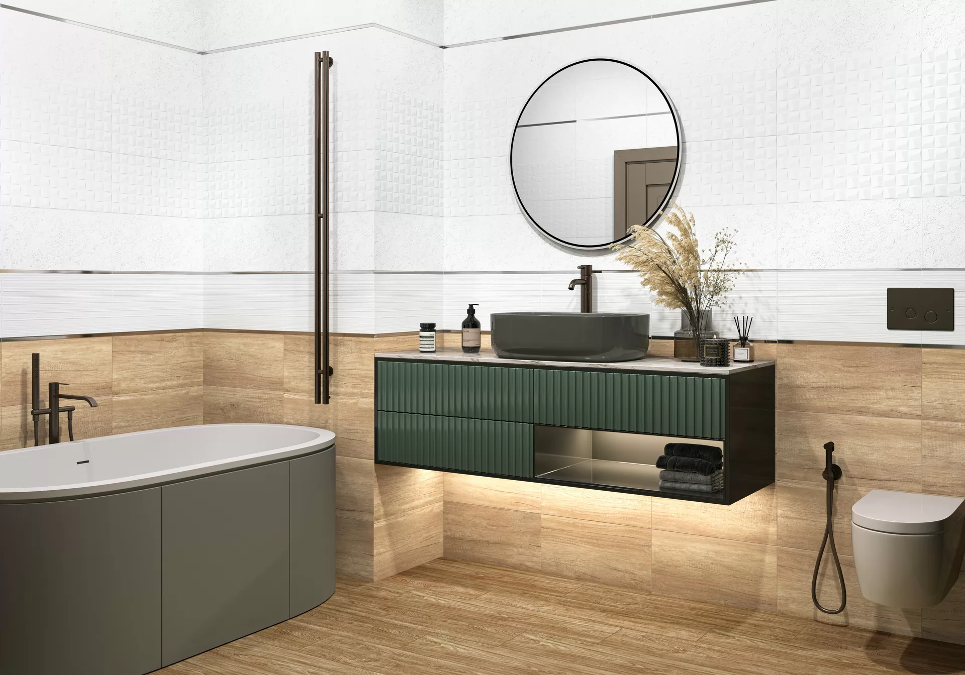 Плитка настенная Miloni TWU2550MLN00 249x500 Alma Ceramica