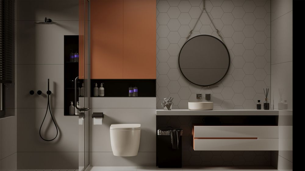 Унитаз ABBER Bequem AC1101MBE подвесной светло-бежевый матовый, безободковый