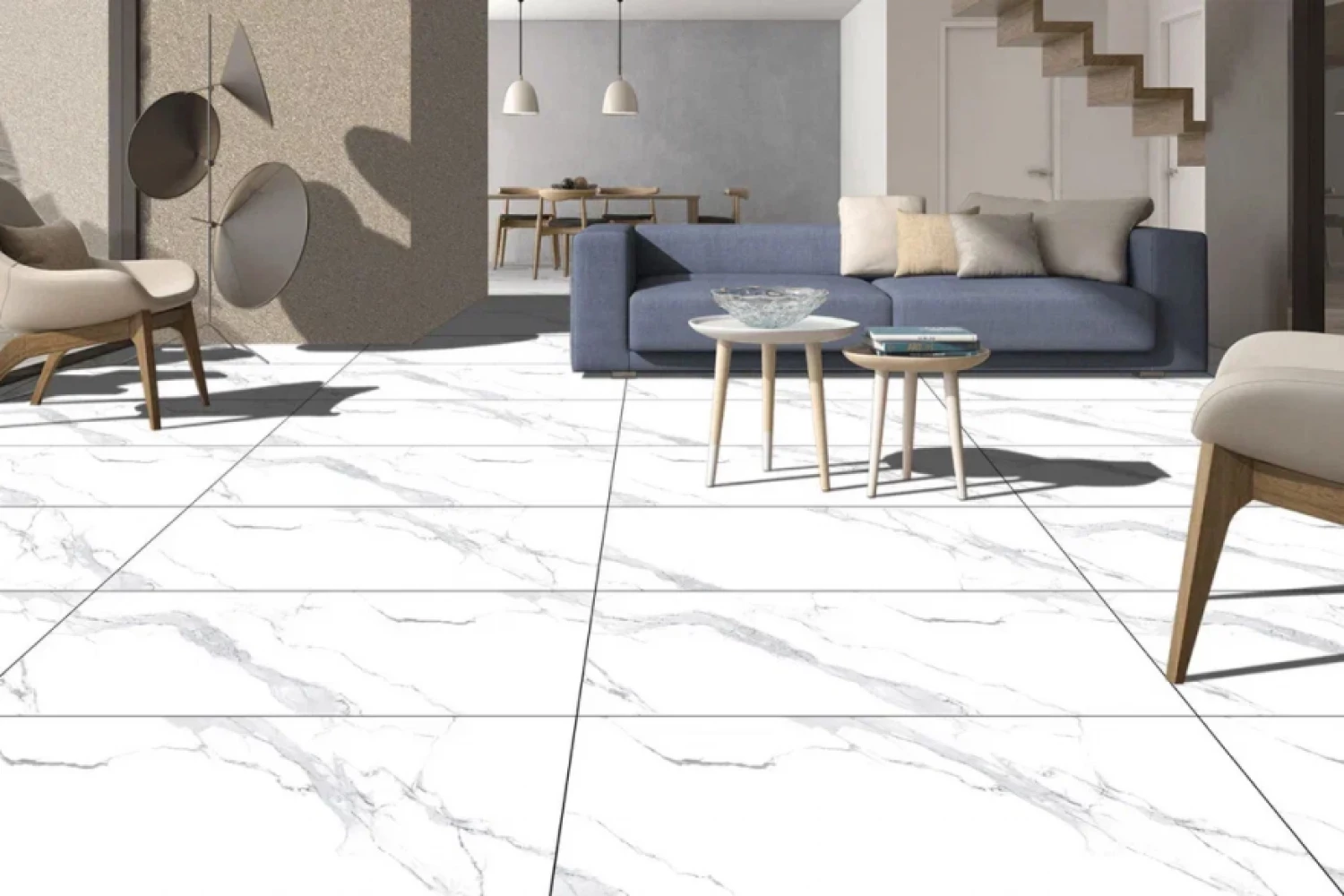 Керамогранит AM22-16 Elite Satuario серебристо белый мрамор 120х60