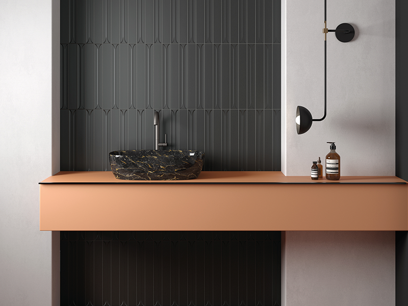 Плитка керамическая настенная 31177 HOPP BRO Graphite 5х40 см (56 кор./палл.) (Equipe)