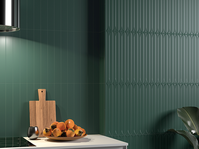 Плитка керамическая настенная 31248 HOPP Laurel Green 5х40 см (56 кор./палл.) (Equipe)