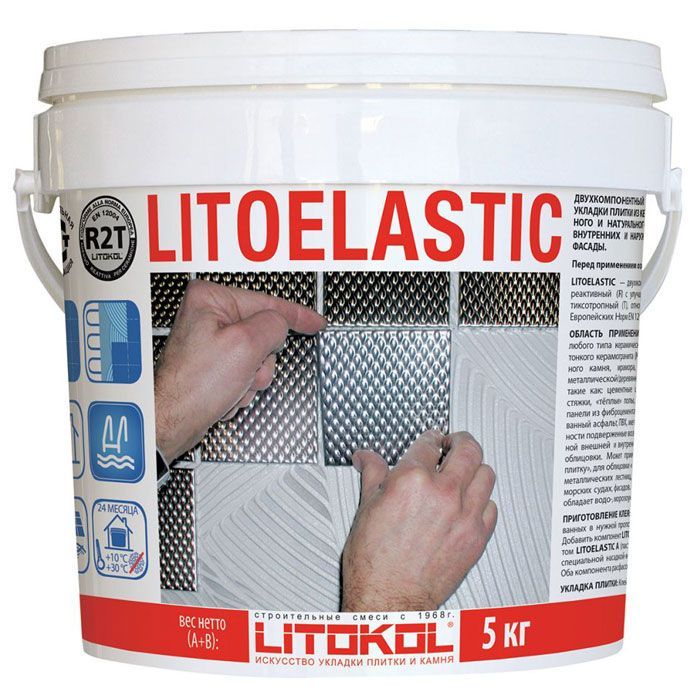 Двухкомпонентный клей Litokol Litoelastic 5 кг