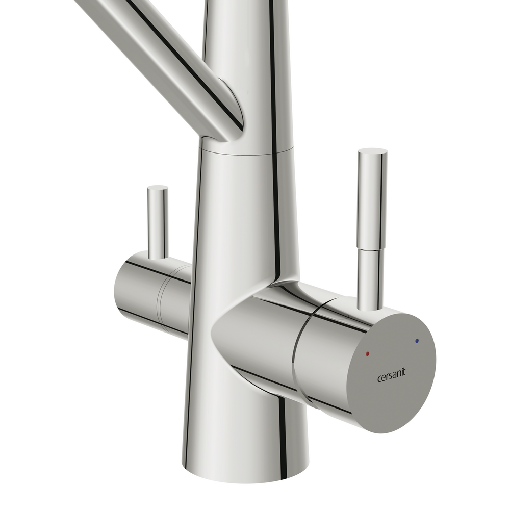 Смеситель для кухни VIVO однорычажный с подключением фильтра с гибким изливом хром