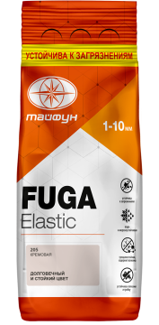 Фуга "Тайфун Elastic" кремовая, №205, меш. 2кг
