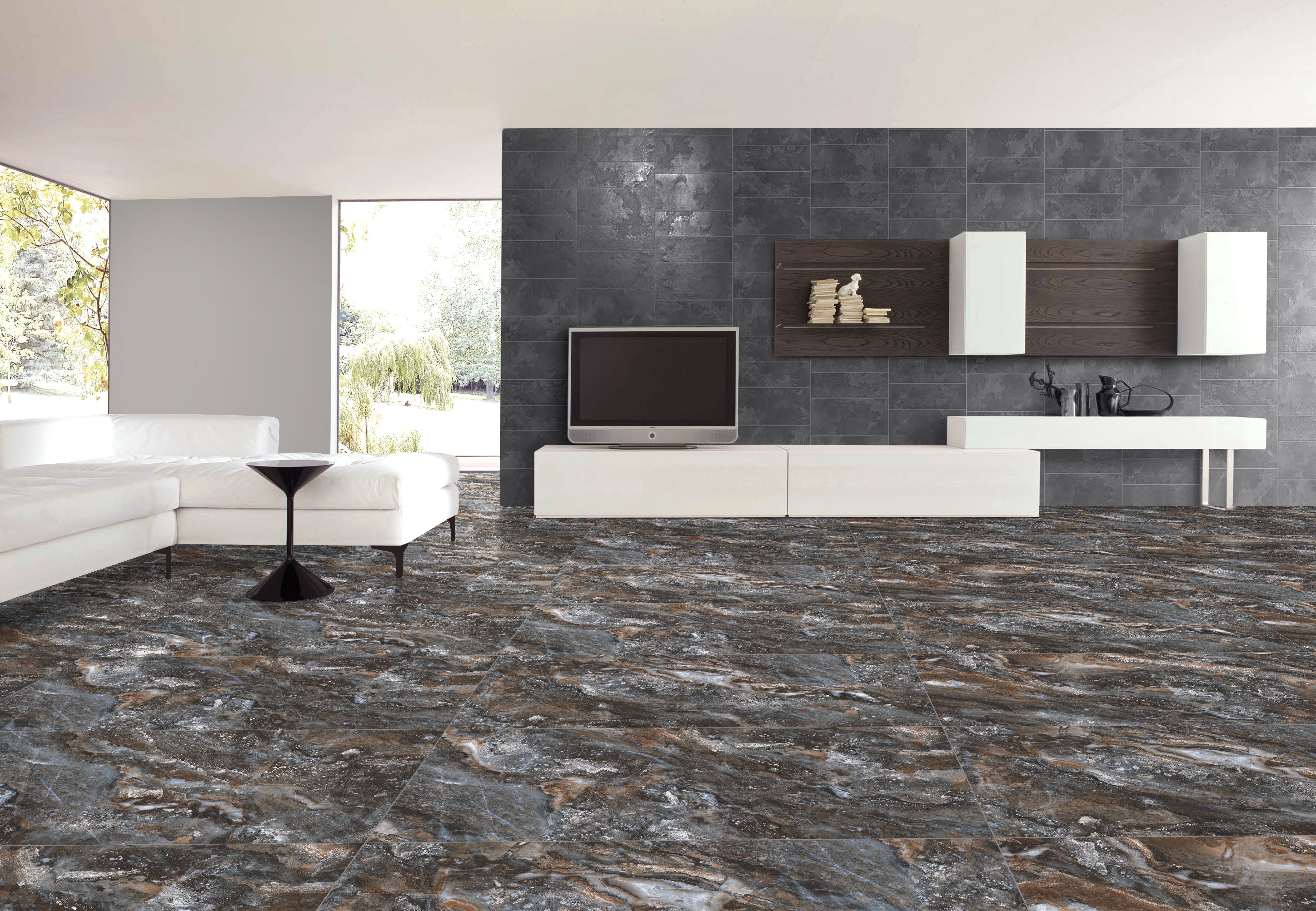 CR205 Керамогранит Caribbean Black Rust 60*120см carving 1,44м2