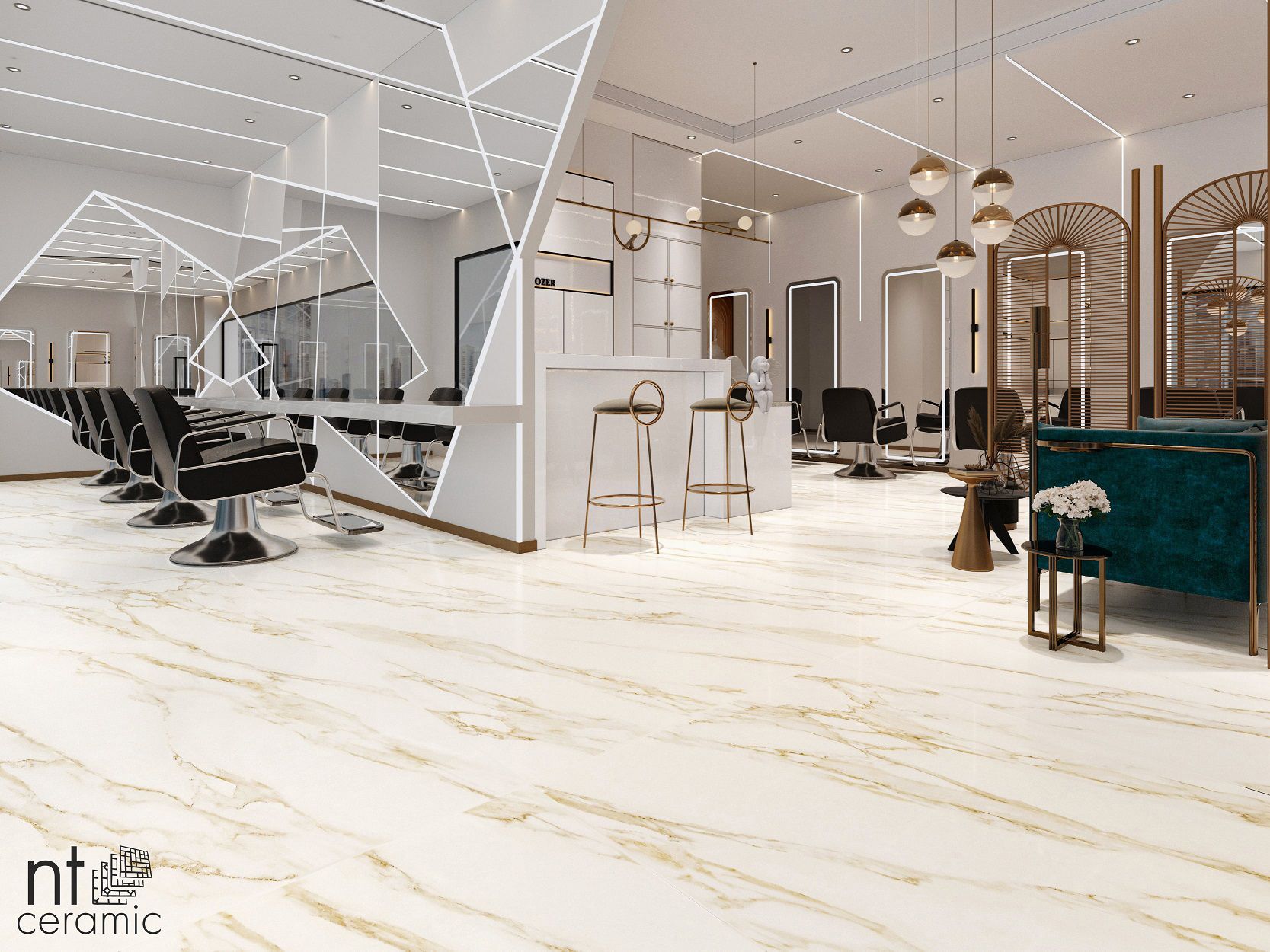 Керамогранит NTT3501L Arabesco Gold 120x270