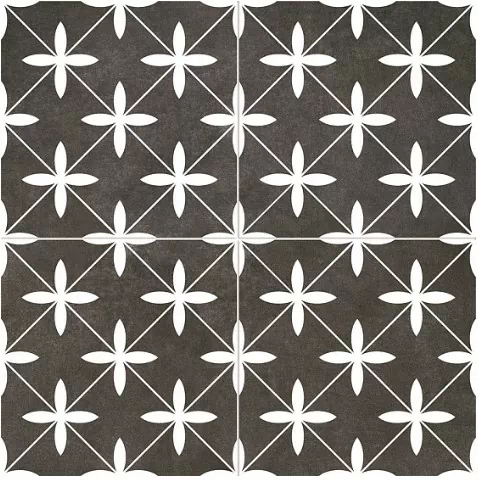 Плитка Poole Black Pre-cut Satin 45х45