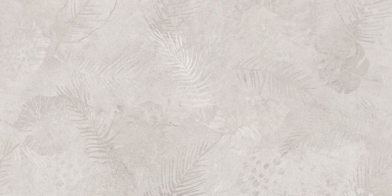 Керамогранит Meissen Keramik State листья серый ректификат 44,8x89,8 A16885