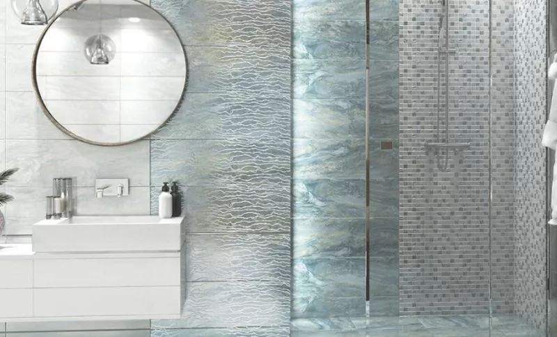 Плитка настенная Crystal Zaffiro WT15CRT23R 24.6х74 Delacora