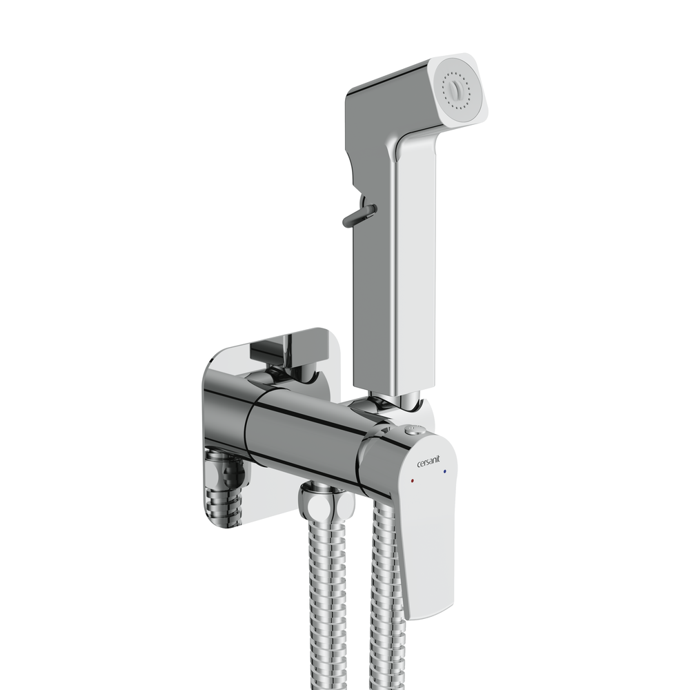 Смеситель с гигиеническим душем CITY хром