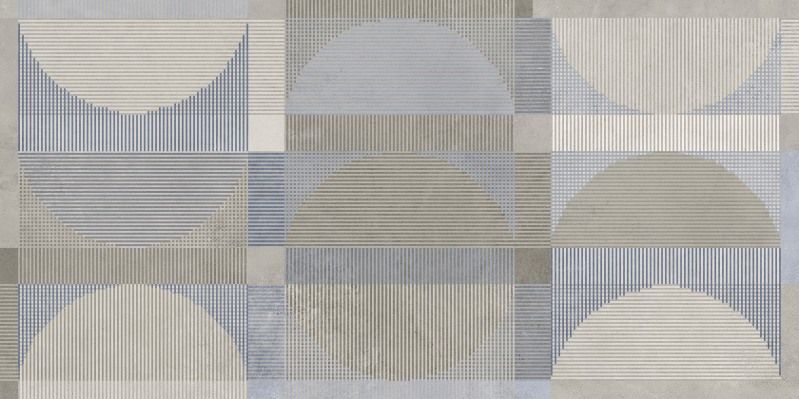 Керамогранит Meissen Keramik Vision многоцветный ректификат 44,8x89,8 A16890