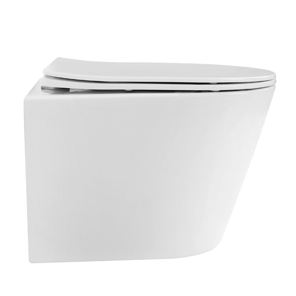 Унитаз ABBER Bequem AC1102T подвесной белый, безободковый, смыв торнадо