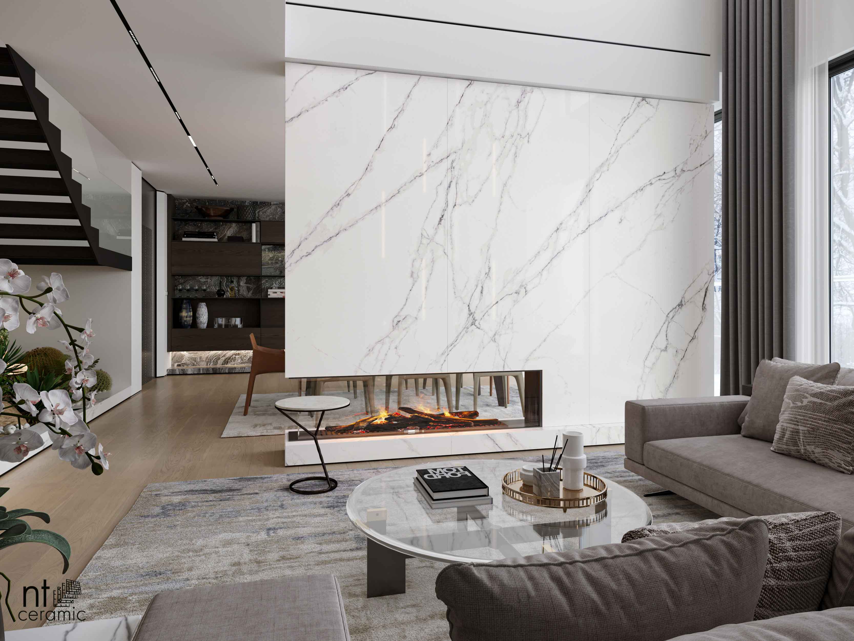 Керамогранит NTT3506L Calacatta Light 120x270