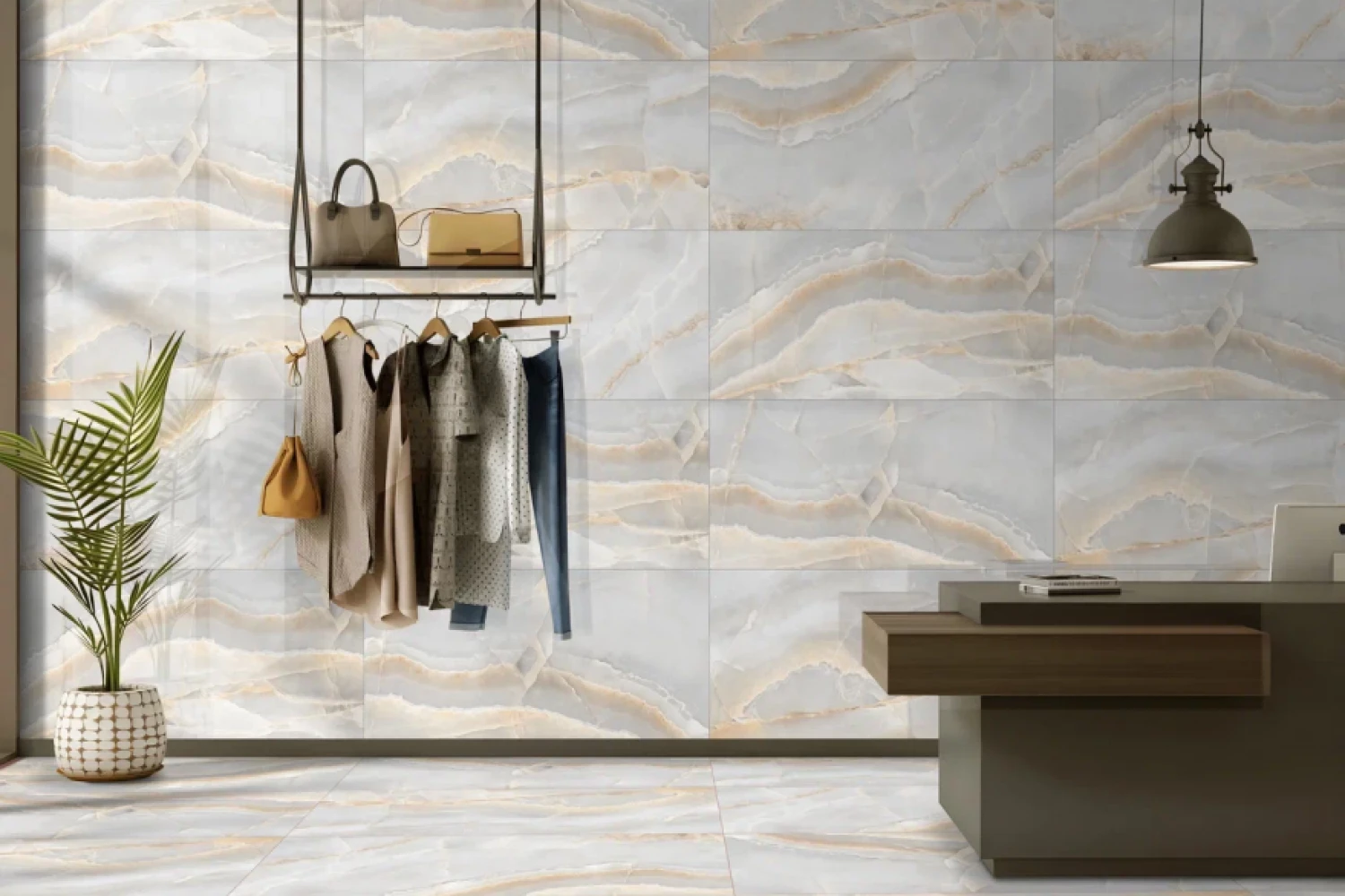 Керамогранит AM22-20 Urban Onyx дымчатый оникс 120х60