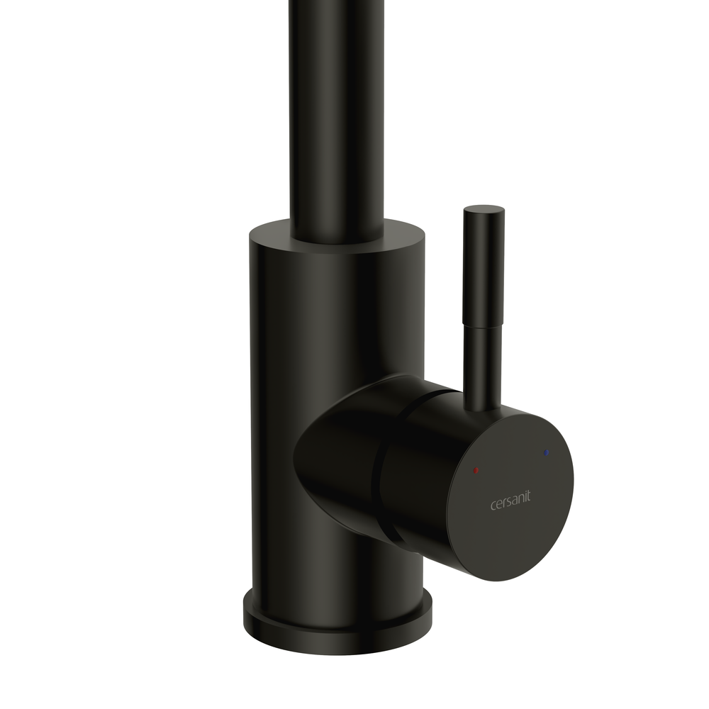 Смеситель для кухни COMO с п-образным изливом черный