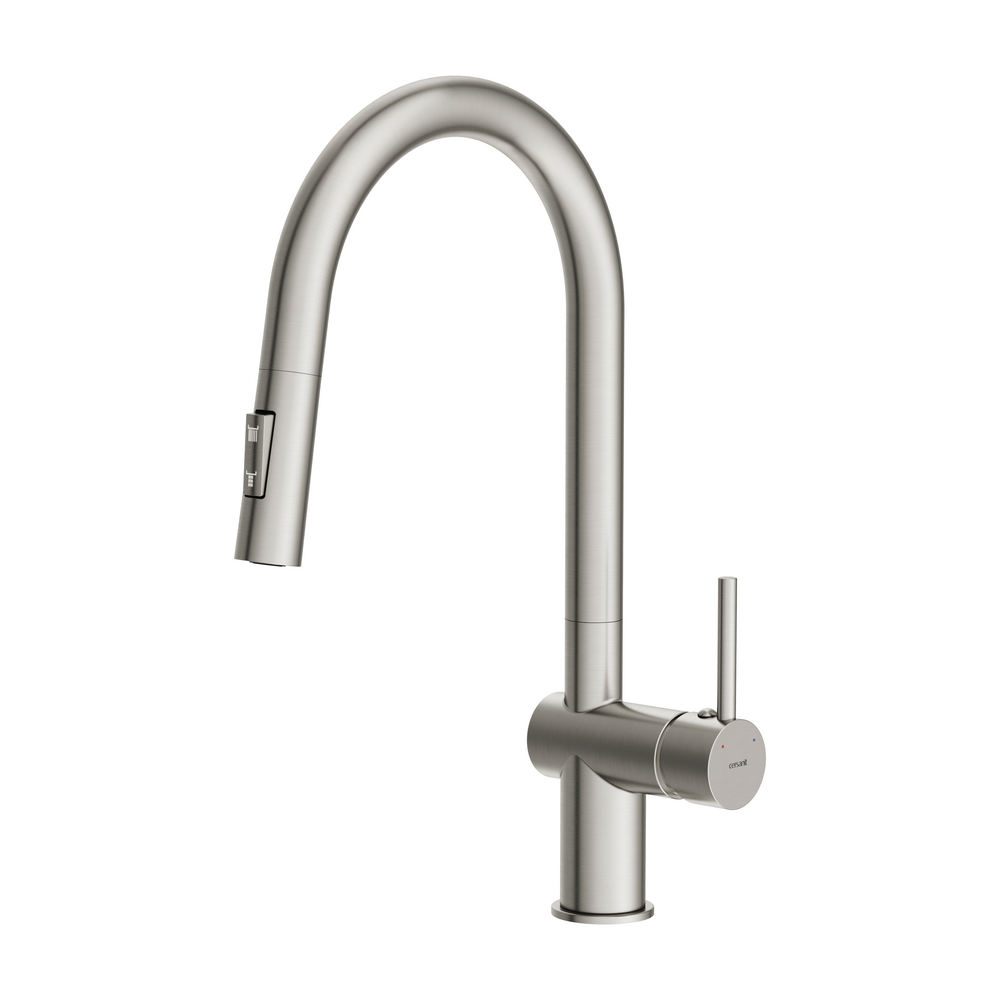 Смеситель для кухни BRASKO с выдвижным изливом сатин