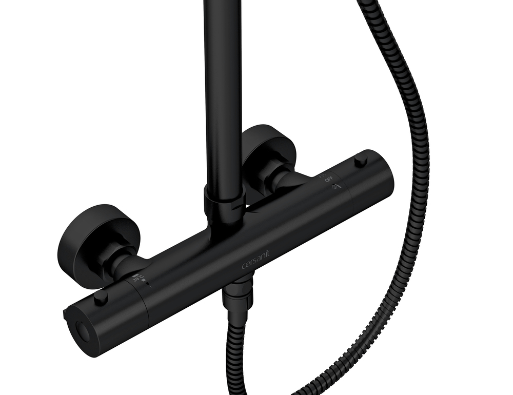 Душевая система BRASKO BLACK с термостатом