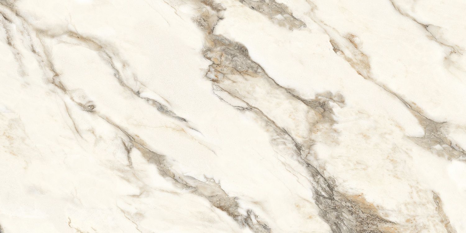 Calacatta Bronze Керамогранит белый полированный 60х120 под мрамор