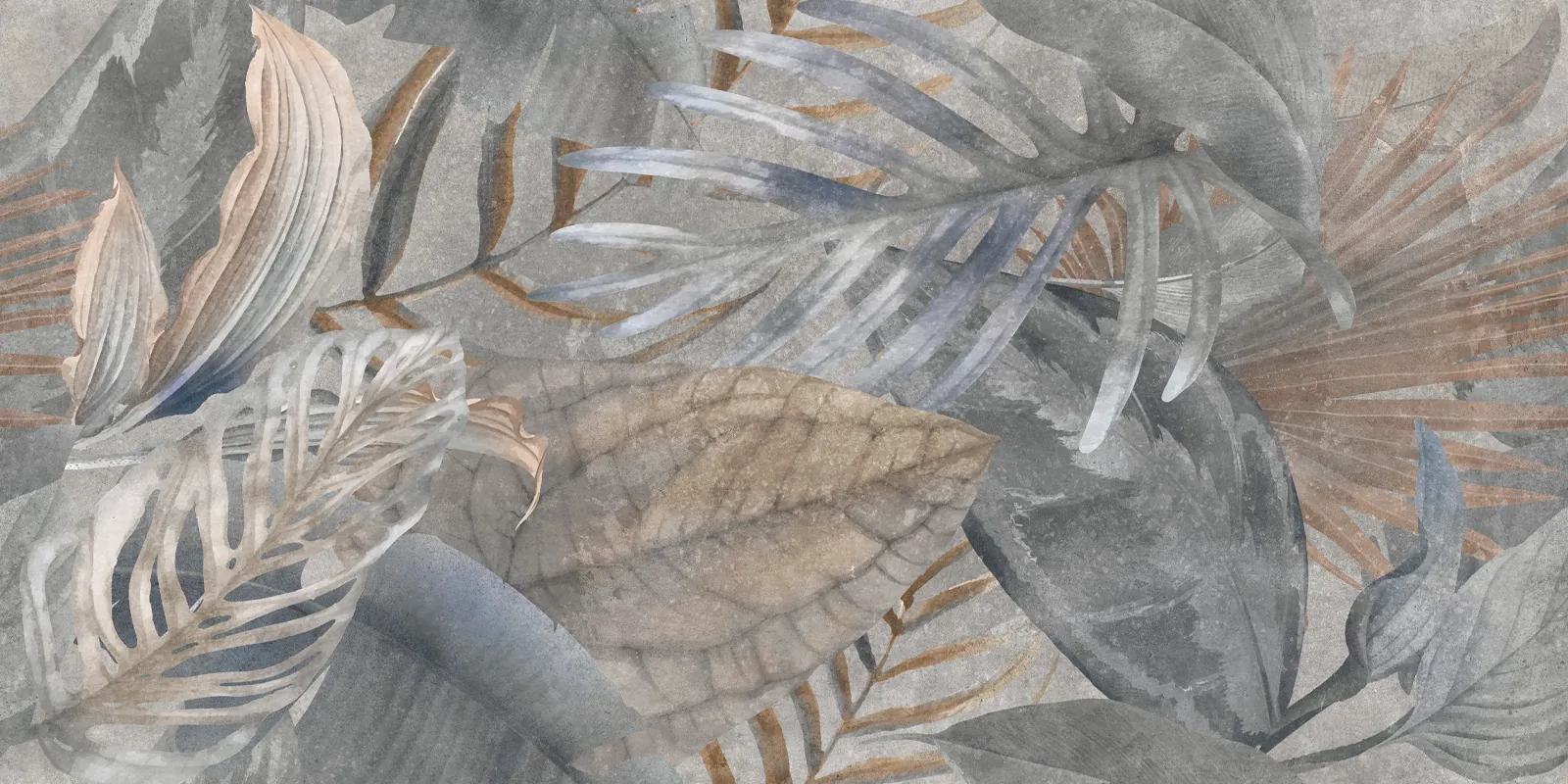 Керамогранит D120240G Bahamas Floristry Dark матовый граниль 600x1200x9.5 New Trend