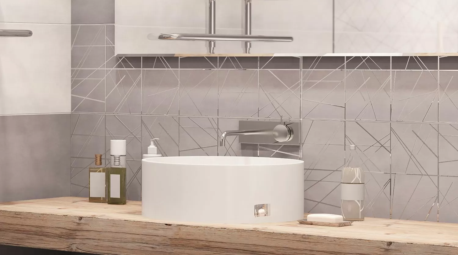 Плитка настенная Baffin Gray Dark WT15BFN25R 24.6х74 Delacora