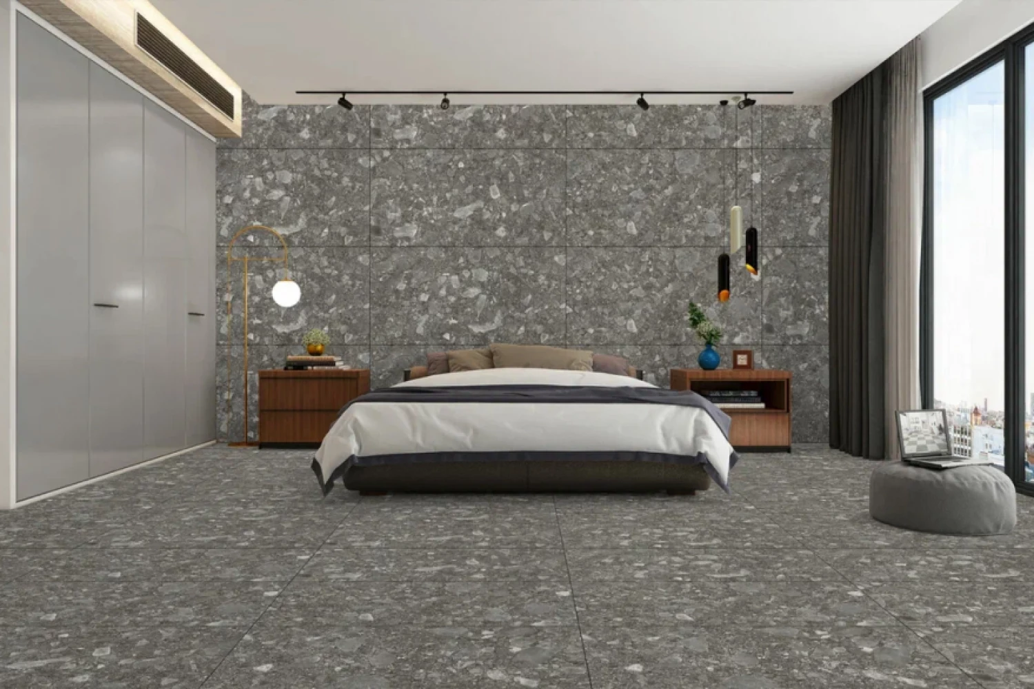 Керамогранит AS22-13 Mappa Marble серый террацо 120х60