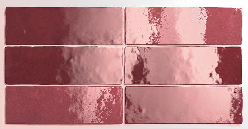 Плитка керамическая настенная 24467 ARTISAN Burgundy 6,5х20 см ( коробка 38 шт.) Equipe Ceramicas