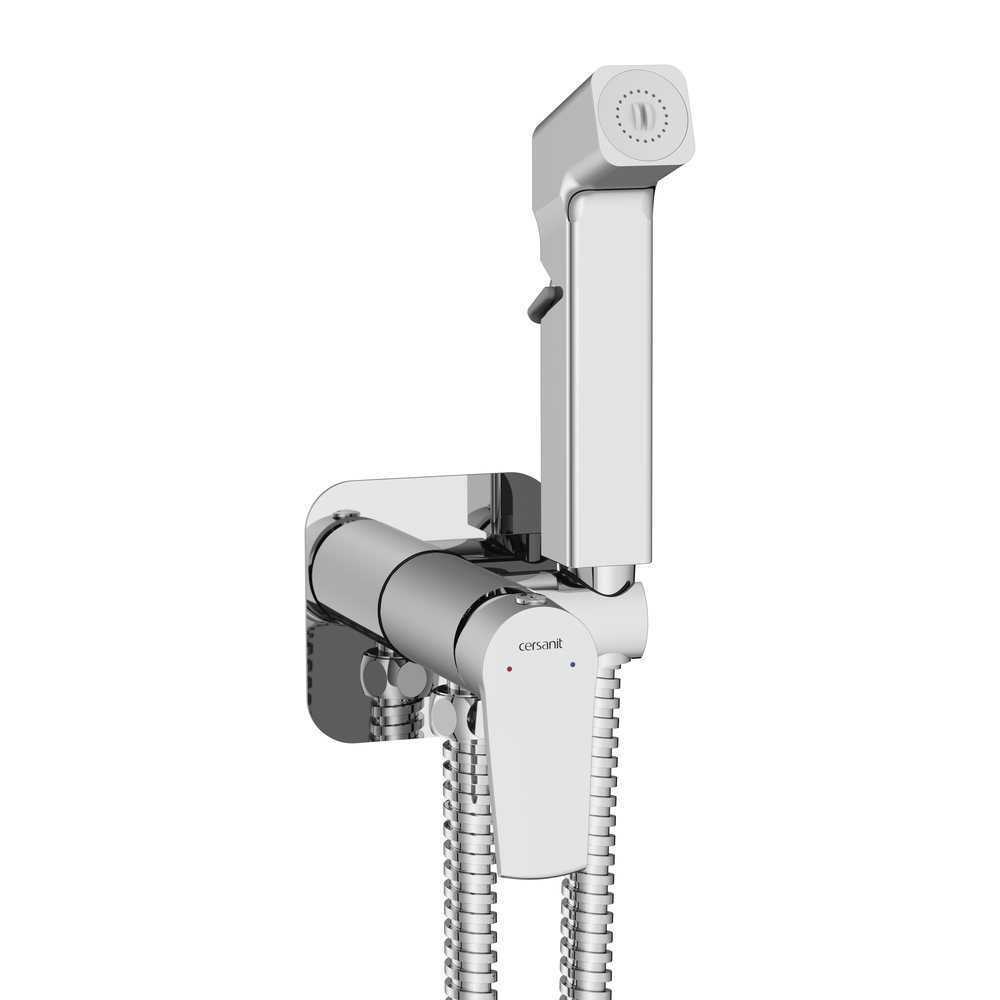 Смеситель с гигиеническим душем CITY хром
