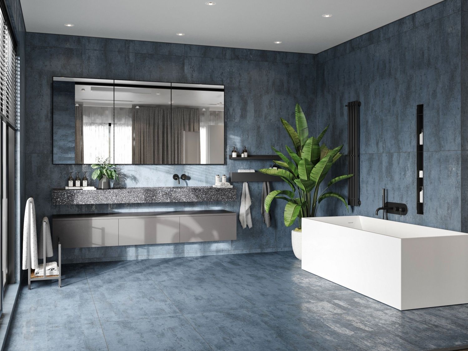 Керамогранит NTT99608M Metallic Azul 60x120