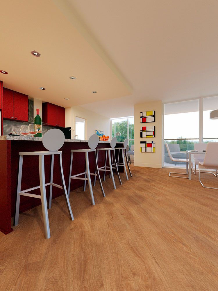 Кварц-виниловая плитка Fine Floor Light Дуб Эно FF-1371