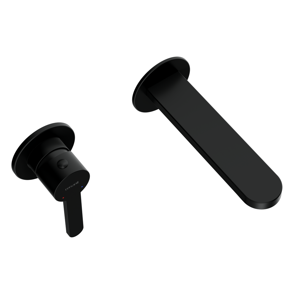 Смеситель для раковины OLIVA встраиваемый однорычажный черный