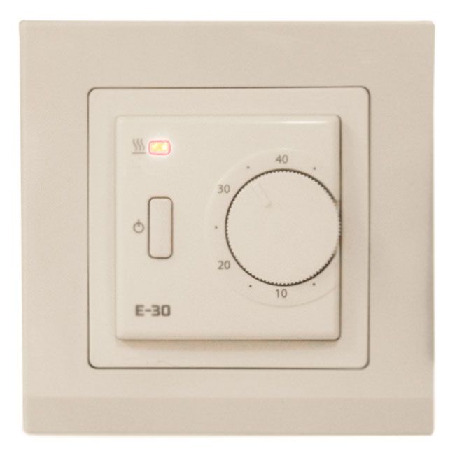Терморегулятор Eastec E-30 3.5 кВт кремовый механический встраиваемый
