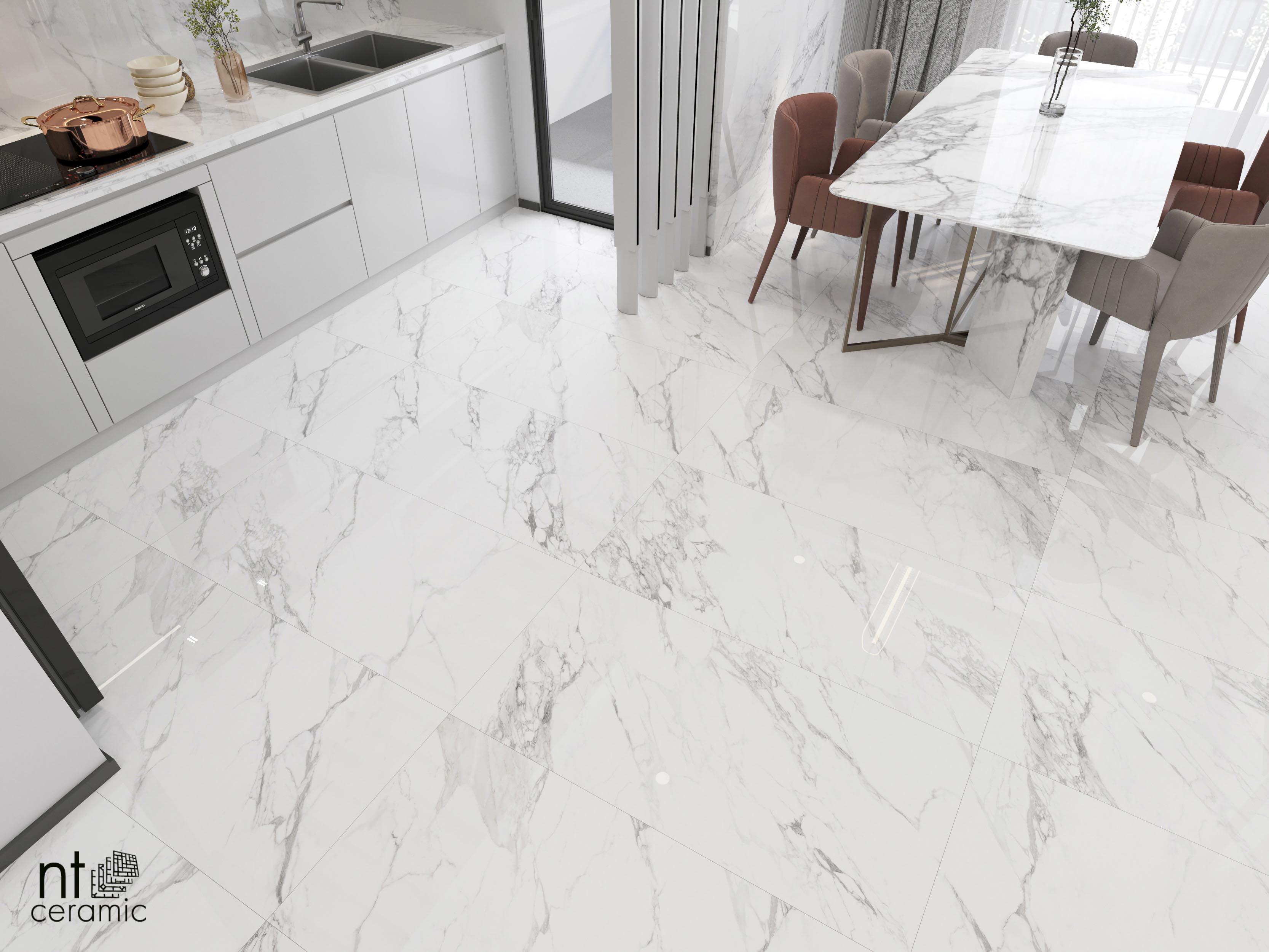 Керамогранит NTT99528P Artic statuario Glossy 60x120