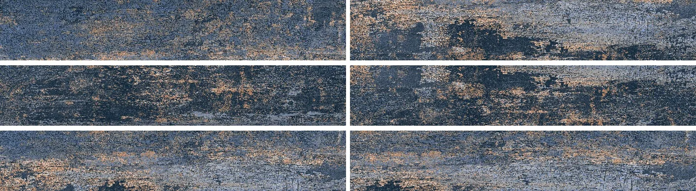 Керамогранит Savoy Rust Cobalt Carving 20x120 (StaroWood) - керамогранит под дерево