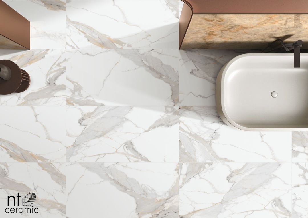 Керамогранит NTT9120M Calacatta Light Grey Mat 60x120