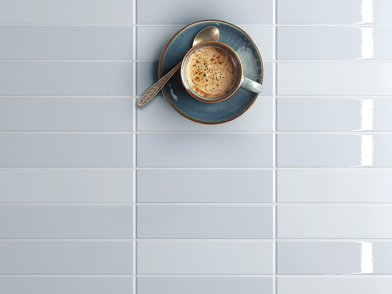 Плитка керамическая настенная 28462 COSTA NOVA Baby Blue Matt 5x20 см (108 кор./палл.) (Equipe)