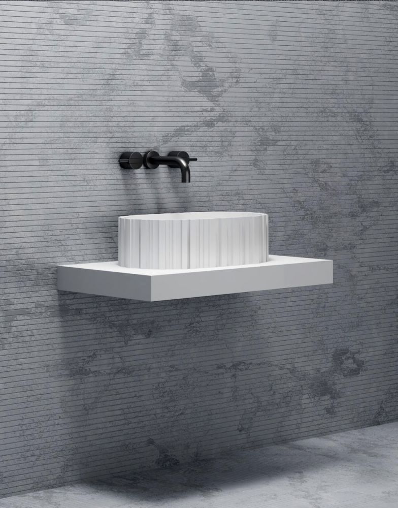 Раковина накладная ABBER Stein AS2655 белая матовая