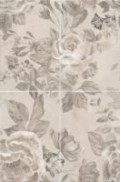 8271\4х\3F Александрия сетлый панно их 4х плиток 20*30 (размер каждой части ) 40*60, Керама Марацци