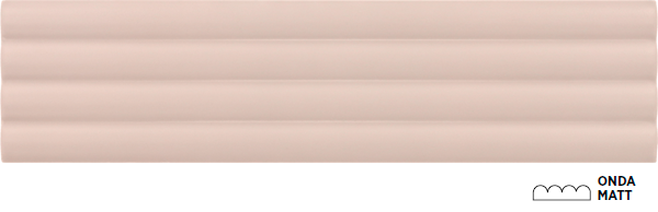 Плитка керамическая настенная 28531 COSTA NOVA ONDA Pink Stony Matt 5x20 см (Equipe)