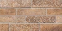 Belani Брик коричневый декор 01 настенная плитка