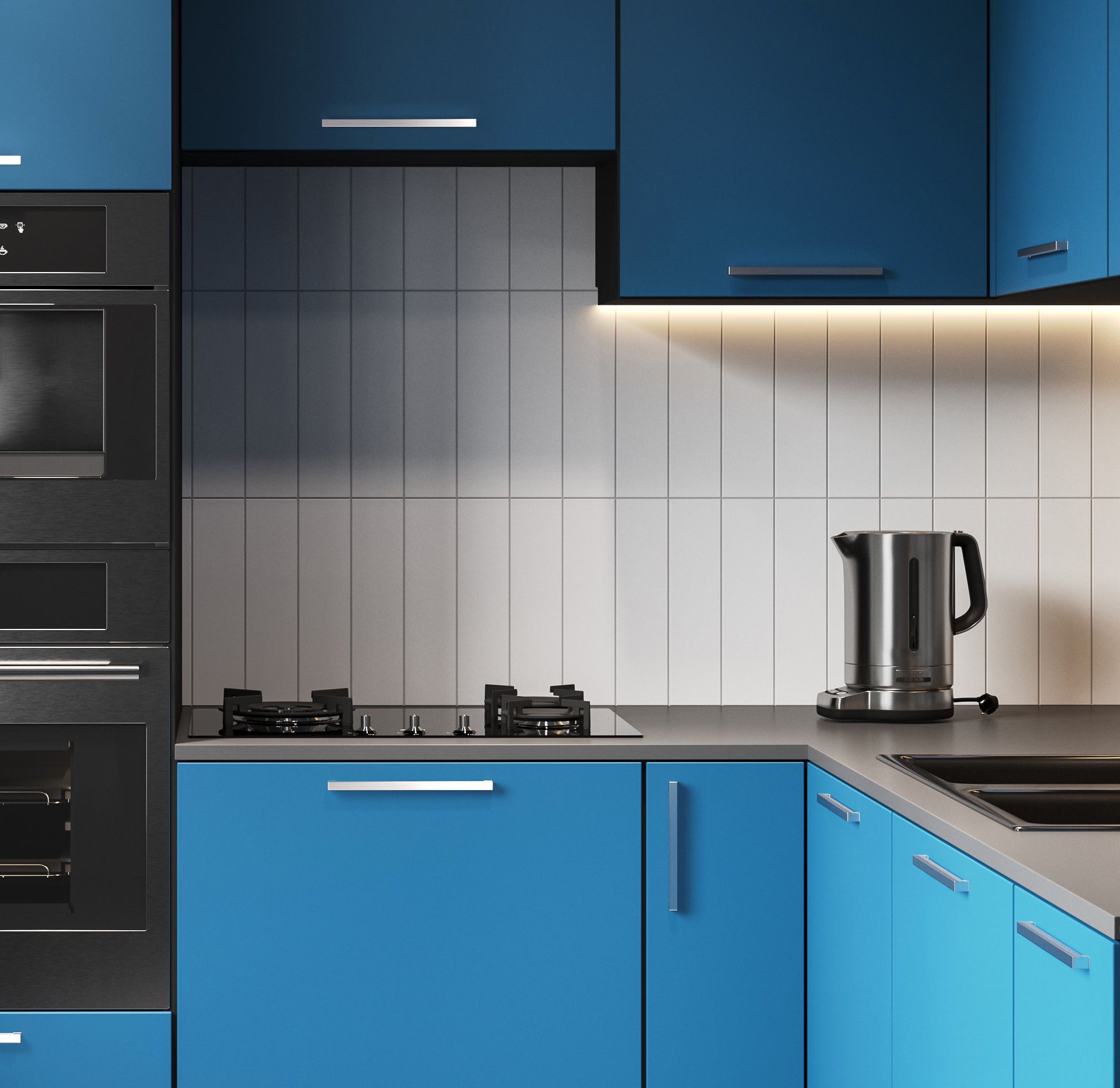 Керамическая плитка, WHITE 7.5x30, Fabia (Smile Tile), матовая испанская плитка метро кабанчик